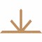 Ekena Millwork Saratoga Timber Gable Bracket, Western Red Cedar, 60"W x 35"H x 3 1/2"D x 3 1/2"F, 14/12 Pitch GBW060X35X0404SAR00SWR - alternate 1